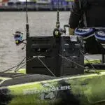 Railblaza Gear Hub with two fishing rods stowed