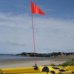 Railblaza FlagWhip StarPort mounted on a kayak.