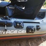 Railblaza RIBPort in black glued to inflatable tube