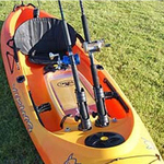 Railblaza Rod Holder II combined with StarPorts on a kayak