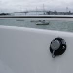 Railblaza Starport in black mounted vertically.