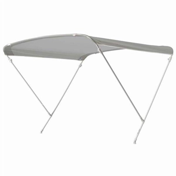 Bimini-Top / pare-soleil ELEGANCE avec 2 arceaux / hauteur 115 cm - largeur 110 cm gris