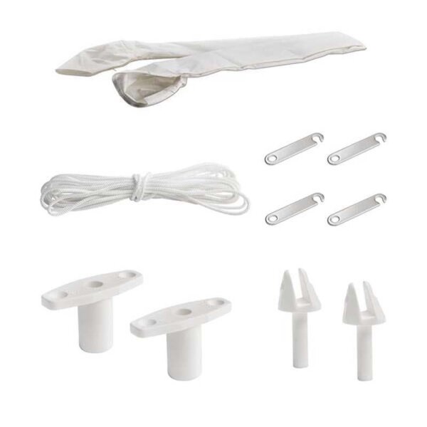 Bimini-Top / pare-soleil ELEGANCE avec 2 arceaux / hauteur 115 cm - largeur 110 cm gris