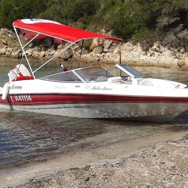 Bimini-Top ELEGANCE with 3 arches / height 140 cm - width 150 cm grey