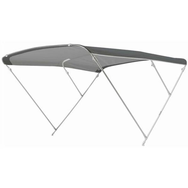 Bimini-Top / pare-soleil ELEGANCE avec 3 arceaux / hauteur 140 cm - largeur 170 cm gris foncé