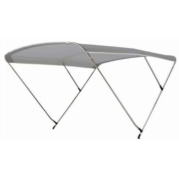 Bimini-Top / pare-soleil SPORT avec 3 arceaux / hauteur 115 cm - largeur 150 cm gris