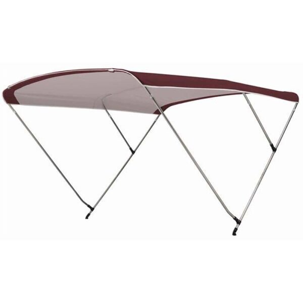 Bimini-Top / pare-soleil SPORT avec 4 arceaux / hauteur 115 cm - largeur 170 cm bordeaux