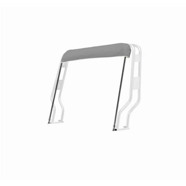 Bimini-Top / pare-soleil JOLLY pour porte-équipement / arceau de sécurité « GOMMONE » largeur 145 cm - argent