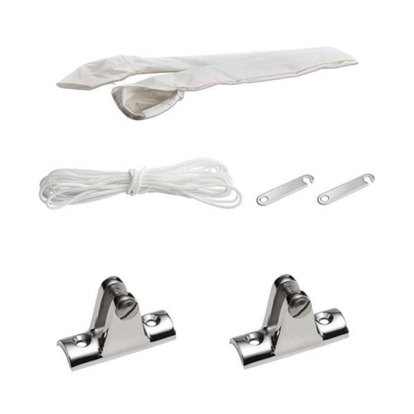 Bimini-Top / pare-soleil UNIVERSEL pour porte-équipements / arceau de sécurité « BARCA » largeur 185 cm - gris