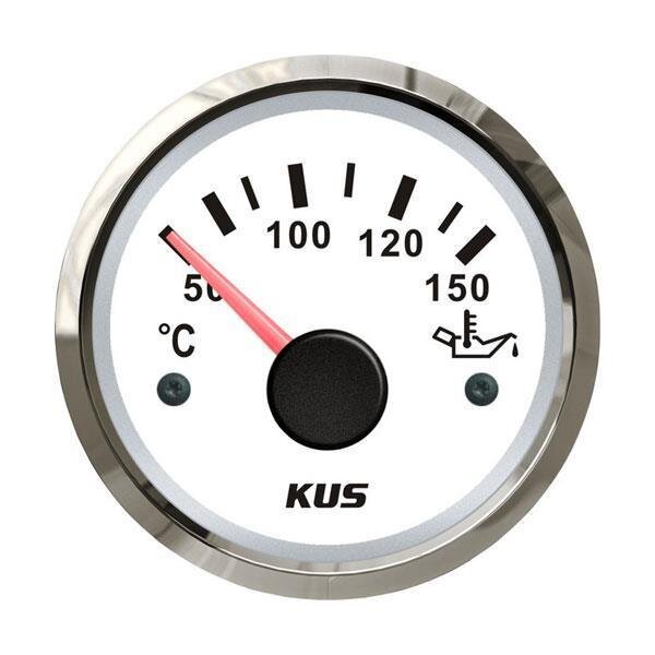 Indicateur de température KUS pour huile moteur et huile de transmission - blanc