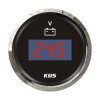 Voltm&egrave;tre LCD num&eacute;rique KUS / indicateur de charge de batterie - noir