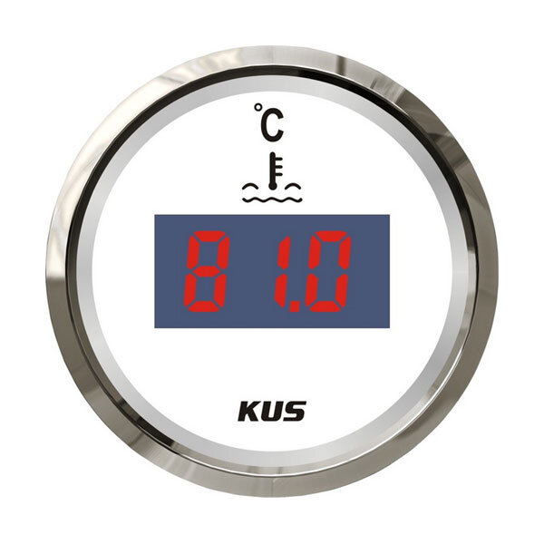 KUS digital water temperature gauge - white