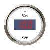 Indicateur de pression dhuile KUS (numérique) 0-5 bar - blanc