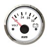 Voltm&egrave;tre KUS 8-16 volts - blanc