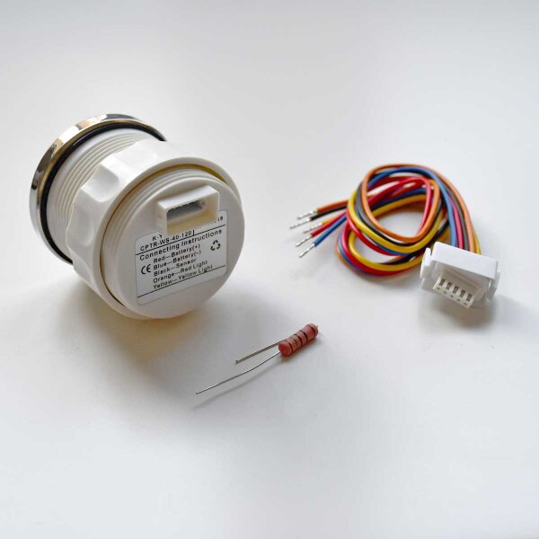 KUS Trim gauge (vertical) 0-190 Ohm - white