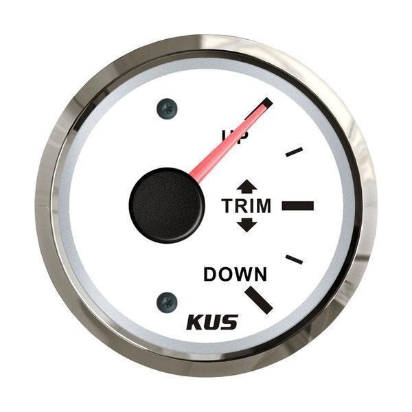 KUS Analog Trim Gauge / Trimmer (Vertical) 160-0 Ohms - White