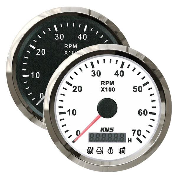 Compte-tours KUS avec compteur dheures de service pour moteurs hors-bord