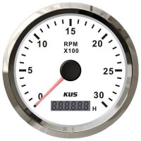 Compte-tours KUS avec compteur dheures de service pour...