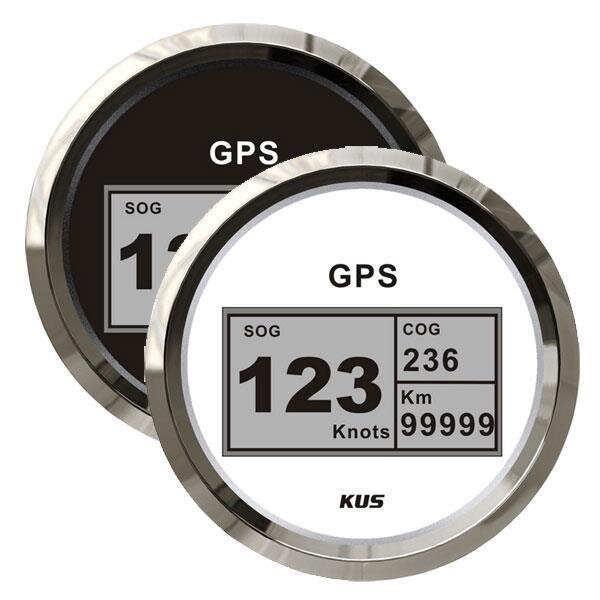 Compteur de vitesse numérique KUS GPS avec affichage du cap, de la vitesse et de la distance parcourue