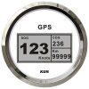 Compteur de vitesse numérique KUS GPS avec affichage du cap, de la vitesse et de la distance parcourue - blanc