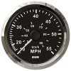 Compteur de vitesse KUS à pression dynamique de 0 à 55 mph / 100 km/h - noir