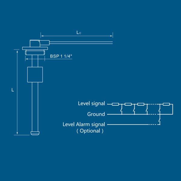 KUS S3 fuel and water level sensor 60 cm