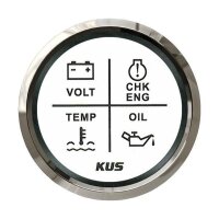 Indicateur dalarme quadruple KUS - blanc