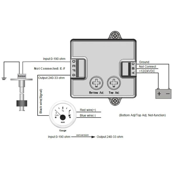 KUS Ohm Converter / Signal Converter for Fuel Level Sensors & Sensors