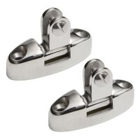 Stainless steel 180&deg; swiveling deck hinge set for...