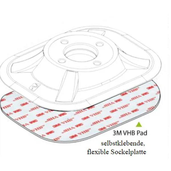 Railblaza 3M-VHB patin autocollant pour RIBPort