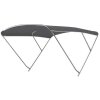 Bimini-Top ROYAL with 3 arches / height 140 cm - width 170 cm - Charcoal Grey (5049)