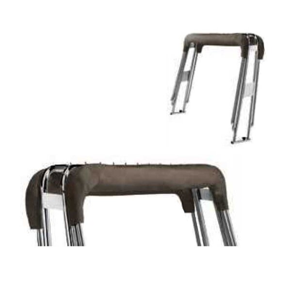 Bimini-Top / taud de soleil SUPERIOR avec support dappareils BARCA - largeur 200 cm / hauteur 130 cm - Dune (5026)