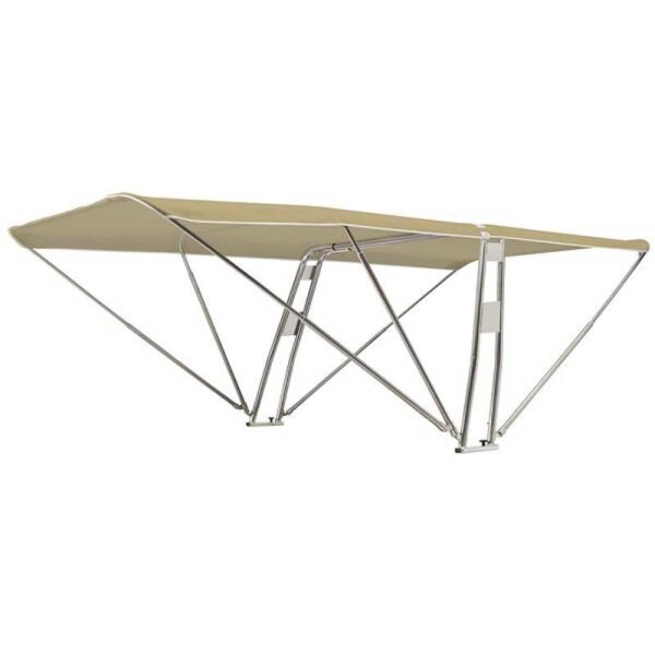 Bimini-Top / pare-soleil SUPERIOR avec support dappareils BARCA - largeur 215 cm / hauteur 130 cm - Dune (5026)