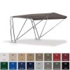 Bimini-top / pare-soleil FRONT SUPERIOR avec support dappareils BARCA - largeur 200 cm / hauteur 130 cm - Oyster (5030)