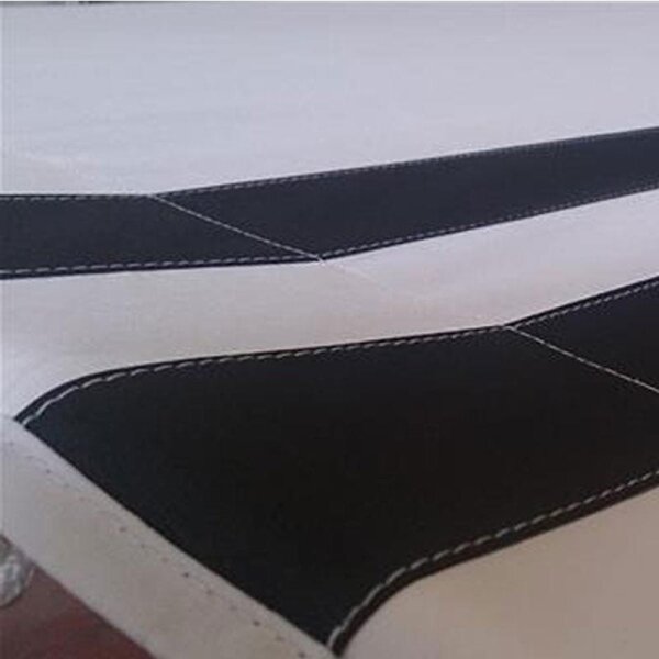 Couture de bandes « Racing » dans le bimini / pare-soleil