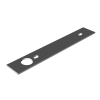 Lower stainless steel counterplate for roll bar installation