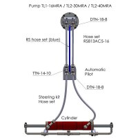 Hydrodrive APMF automatic pilot installation kit