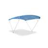 Bimini-Top ELEGANCE PLUS with 3 arches / Height 115 cm - Width 150 cm sky blue