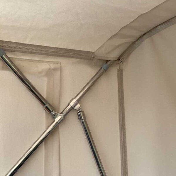 Insertion dune fermeture à glissière verticale pour assembler les rallonges
