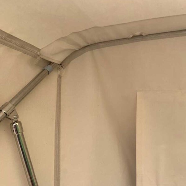 Insertion dune fermeture à glissière verticale pour assembler les rallonges