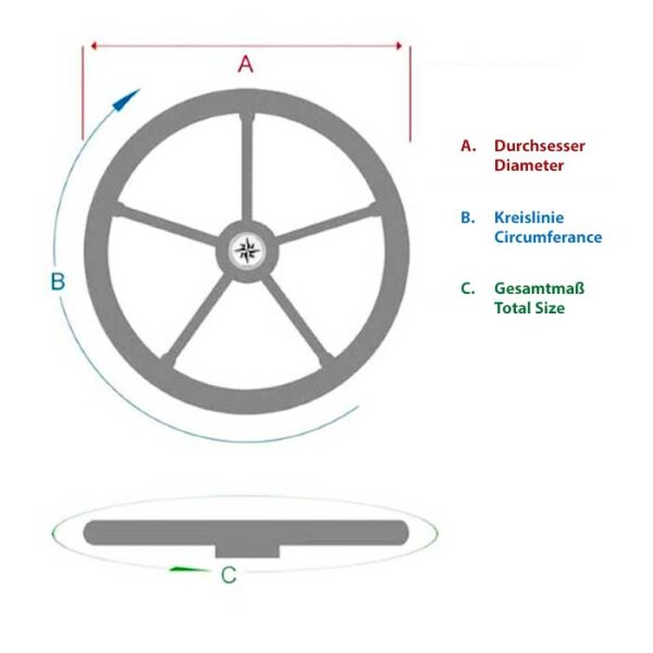Winch cover 80 cm (31") in Silver - 5035