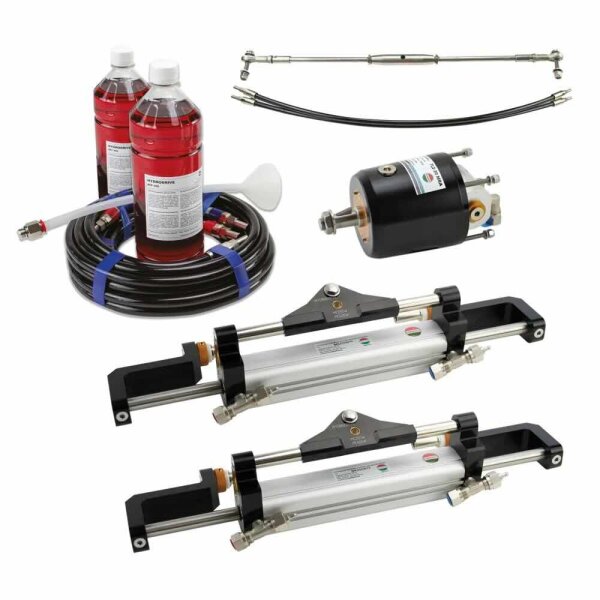 Hydrodrive MF255WTS-TDF outboard hydraulic kit for double engines twin cylinder (max 200HP+200HP)