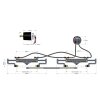 Hydrodrive MF255WTS-TDF outboard hydraulic kit for double engines twin cylinder (max 200HP+200HP)