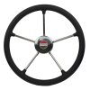 Volant Hydrodrive 16020-VRB 40 - acier inoxydable / noir (&Oslash; 400 mm)