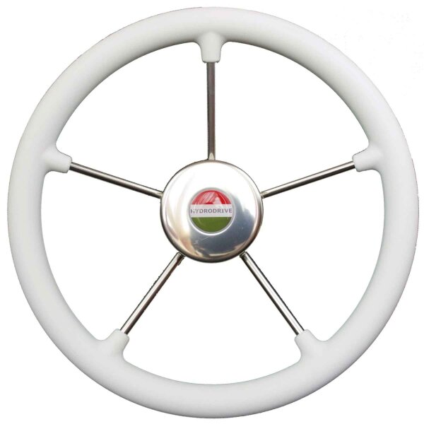 Volant Hydrodrive 16020-VRW 40 - Acier inoxydable / blanc (Ø 400 mm)