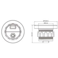 KUS Multi-Functional NMEA2000 LCD Gauge KMG-20T